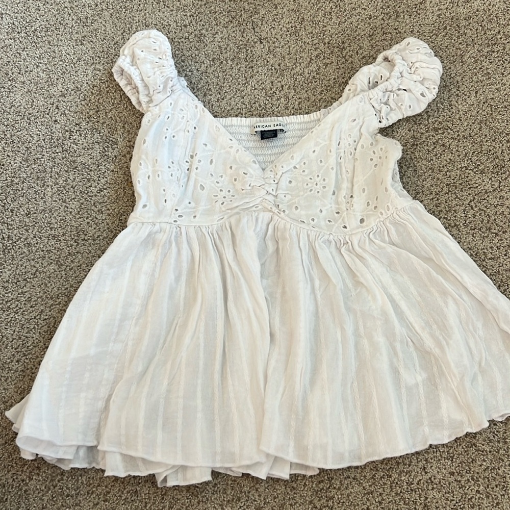 Flowy White Baby Doll Tshirt